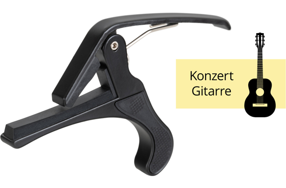 Rocktile QCCB Quick Change Capo for Classical Guitar black image 3