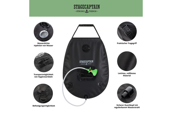 Stagecaptain MD-20 Deluxe Showerqueen Douche Mobile Set de 2 image 3