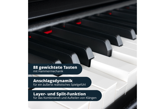 Classic Cantabile DP-230 SM E-Piano schwarz matt image 3