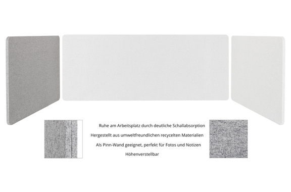 Pronomic DiviDesk-7560 GY Tischtrennwand  - Retoure (Zustand: sehr gut) image 3