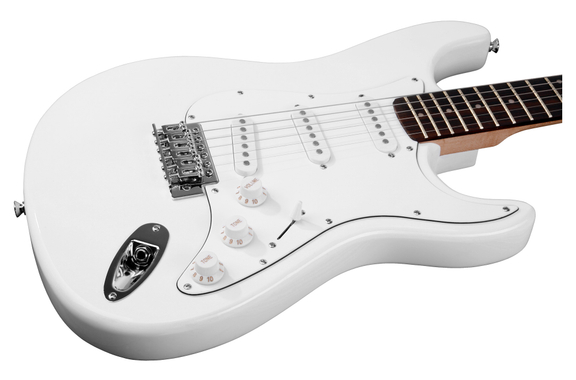 Rocktile Sphere Classic Set de guitarra eléctrica blanca image 3