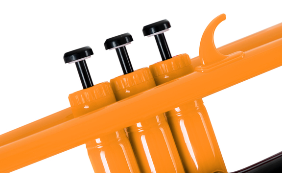 Classic Cantabile KTP-30OR MardiBrass Trompeta Bb de plástico naranja image 3