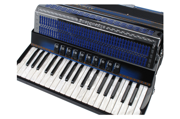 Alpenklang Pro acordeón IV 96 MHR Shadow Blue image 3