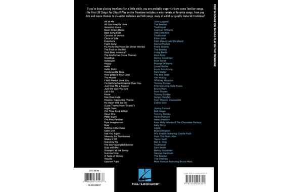 Les 50 Premières Chansons À Jouer Au Trombone image 3