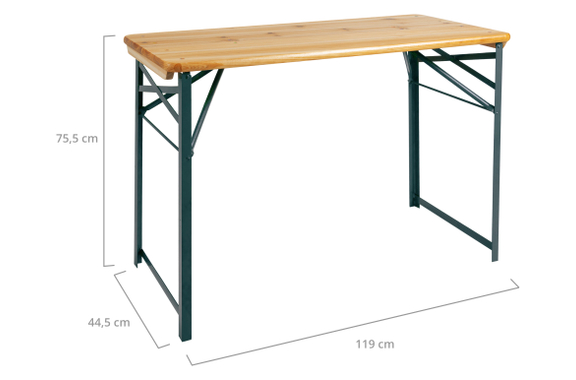 Stagecaptain BBT-119 Hirschgarten Bierzelttisch 119 cm Natuur 2x Set image 3