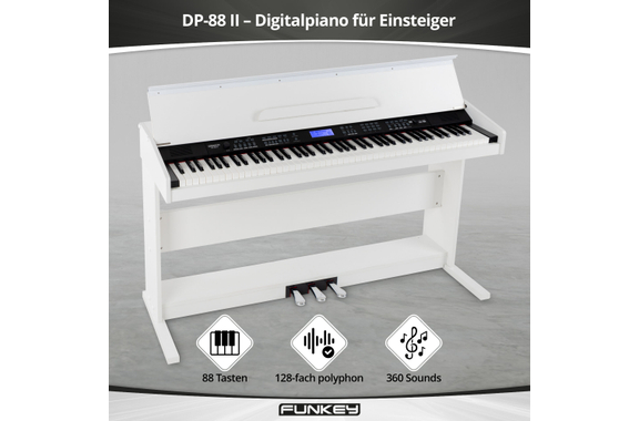 FunKey DP-88 II Digitalpiano wit image 3