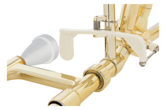 Classic Cantabile MardiBrass Trombón Cuarto de Plástico Bb/F dorado image 3