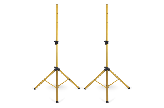 Pronomic SPS-1S GD Stativi per Casse in Acciaio Oro Set 2x con Borsa image 3
