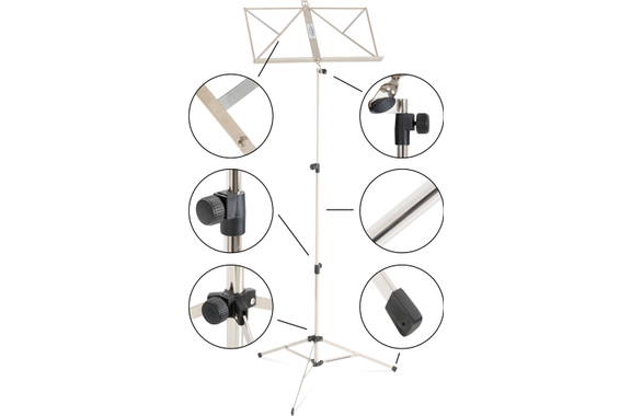 Classic Cantabile 90 Leggio Light Nickel image 3