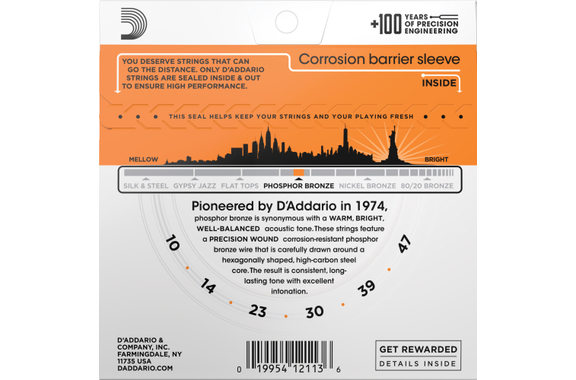 D'Addario EJ15 Extra Light 3x Set image 3
