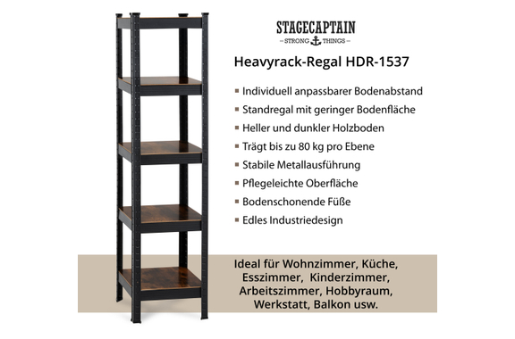 Stagecaptain Heavyrack Scaffale da Magazzino Design Antracite image 3