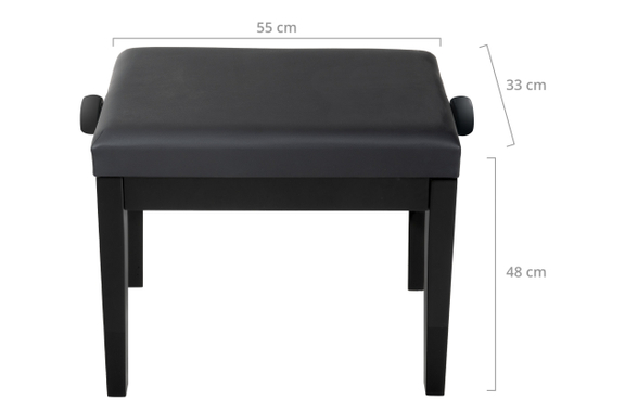 Classic Cantabile Pianobank Modell P Schwarz Matt  - Retoure (Zustand: sehr gut) image 3