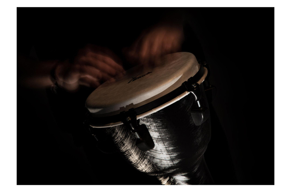 XDrum Djembé 10" Silver Brush Bag Set image 3
