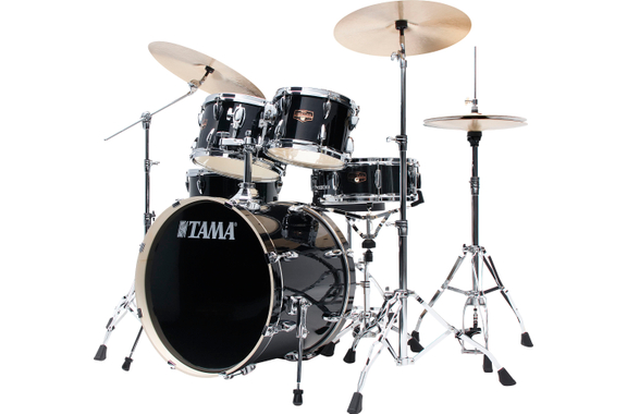 Tama IP50H6W-HBK Imperialstar Drumkit Hairline Black image 3