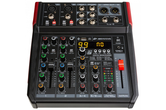 JB Systems Live-6 4-Kanal Mischpult Set image 3