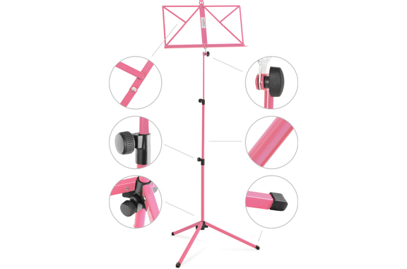 Classic Cantabile 100 Notenständer Medium Pink 10er Set image 3