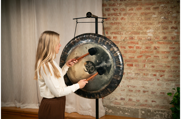 Meinl Sonic Energy Om Gong 32" Herzchakra image 3
