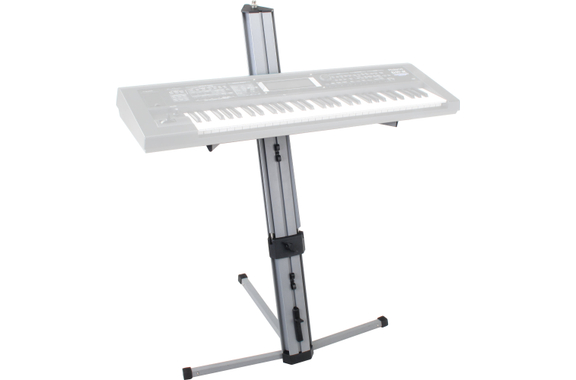 Classic Cantabile KS-100 Dubbele Keyboardstandaard Zilver image 3