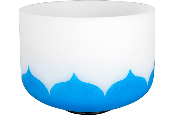 Cuenco de Cristal Sela SECLU10G Lotus 10" Nota G (432 Hz) Azul image 3
