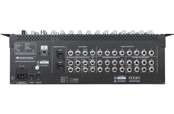 Omnitronic LMC-2642FX USB Mezclador image 3