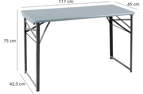 Stagecaptain BBT-119 GY Hirschgarten Bierzelttisch 119 cm Grau image 3