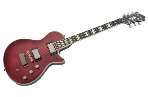 Hagstrom Ultra Max Special Amaryllis Flame Red image 3