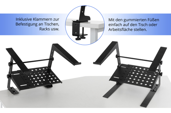 Pronomic LS-210 Laptopstand Deluxe met Klemmen image 3