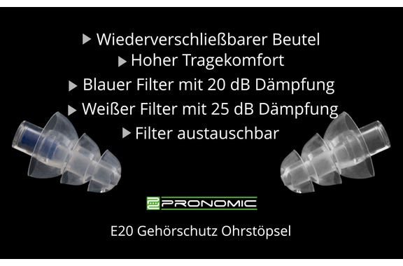 Pronomic Hearing Protection Earplugs Mixed Set image 3