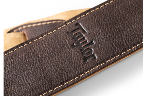 Taylor Suede Guitar Strap Chocolate Brown image 3