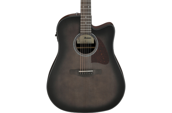 Ibanez AAD70CE-TBN Westerngitaar Charcoal Burst Top image 3