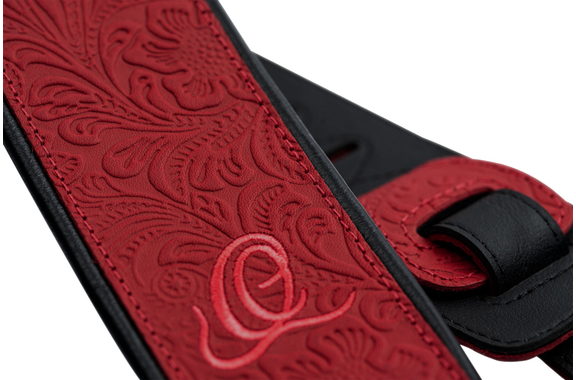 Ortega OSBY-3 Guitar Strap Genuine Leather Byzantine Fire image 3