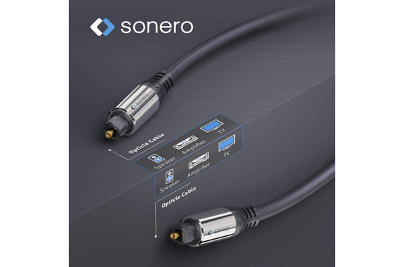 Sonero optisches S/PDIF Toslink Kabel 1,50m image 3