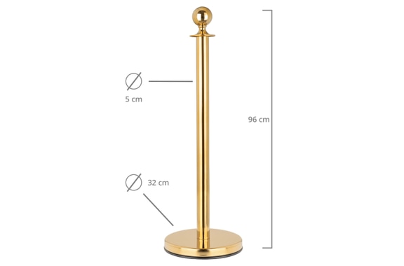 Stagecaptain PLS-150 Deluxe 4.4-200G Barrière de Sécurité Système de Guidage 2,0m Or image 3