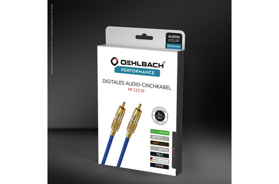 Oehlbach NF 113 DI Cable Digital De Audio RCA 1m image 3