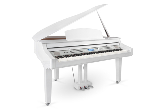 Classic Cantabile GP-A 810 Pianoforte Digitale Bianco Lucido Set image 3