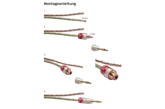Conectores Banana Oehlbach Juego De 4 Bananenstecker image 3