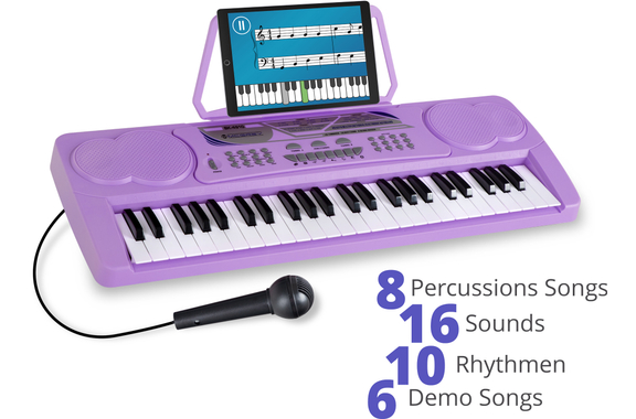 McGrey BK-4910VT Clavier Débutant Violet Set incl. Casque image 3