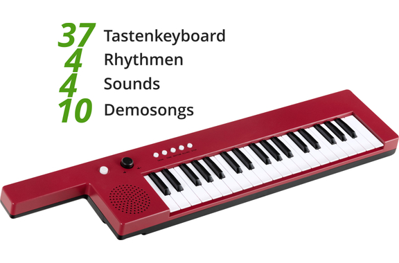 McGrey KT-3712 Keyboard Per Bambini Rosso image 3