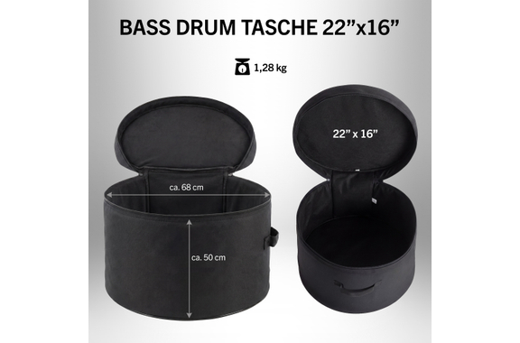 XDrum Drumtas Voor Bass Drum 22" x 16" image 3