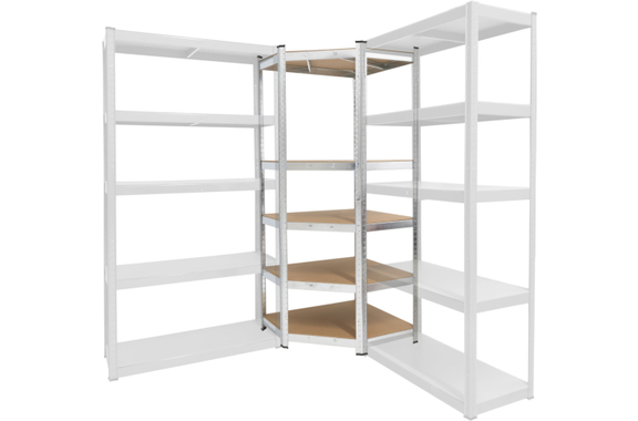 Étagère d’angle de stockage Stagecaptain Heavyrack avec plateaux en bois, max. 875 kg image 3