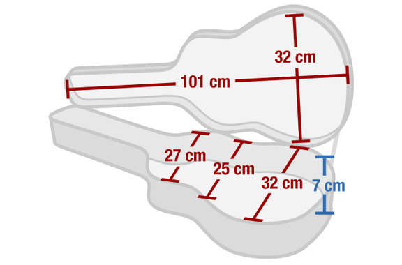 Rocktile Gitarrenleichtkoffer E-Gitarre image 3