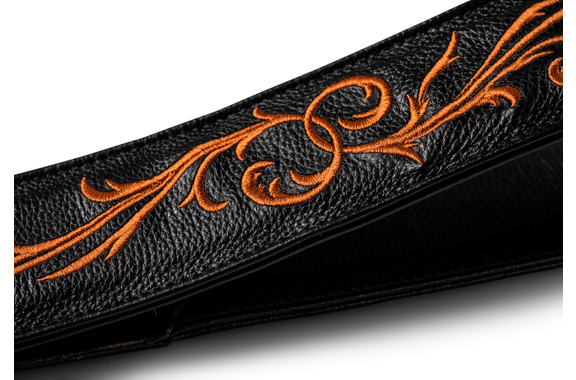 Taylor Nouveau Embroidered Leather Guitar Strap 2.5" image 3
