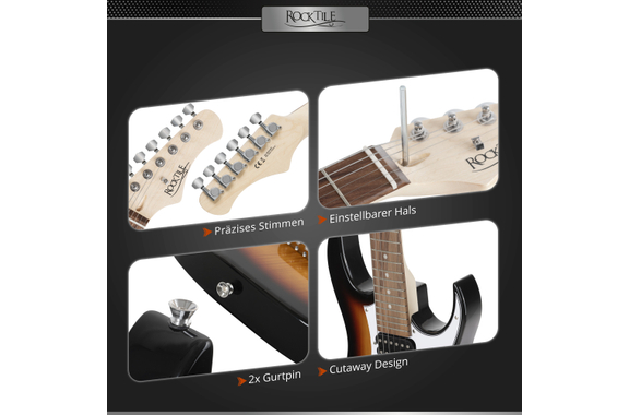 Rocktile Youngster YS-1SB 3/4 Chitarra Elettrica Sunburst image 3