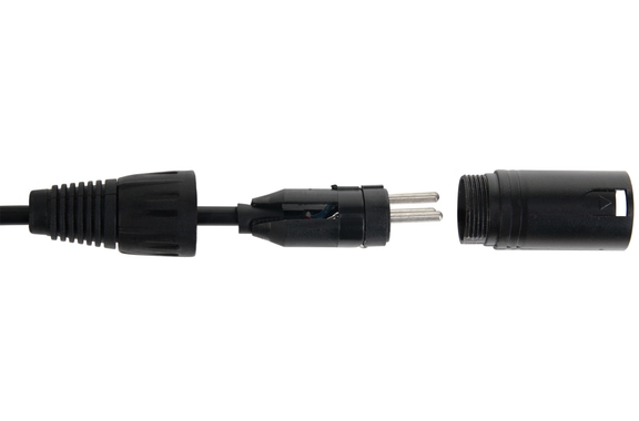 Pronomic Stage EUIECX-10 Câble Hybride Fiche Schuko vers Connecteur IEC, XLR/XLR 10m image 3