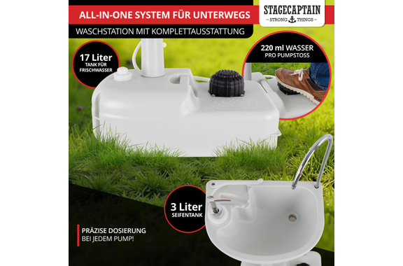Stagecaptain PSW-17 Quixie Portables Festival-Lavabo Deluxe Set image 3