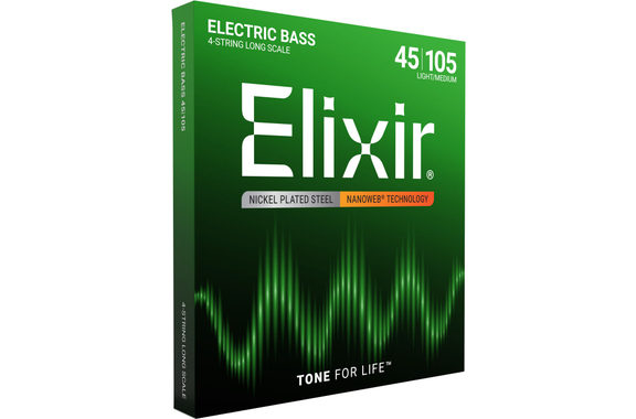 Elixir 14077 Electric Bass Nanoweb Long Scale Light/Medium image 3