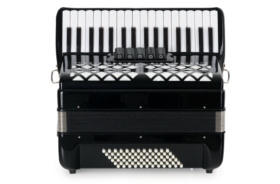 Classic Cantabile 72 Bass Akkordeon "Secondo V" Schwarz  - Retoure (Zustand: sehr gut) image 3