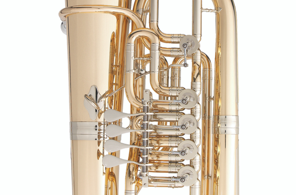 B&S 3099/2 WG-L F-Tuba in ottone dorato laccata image 3