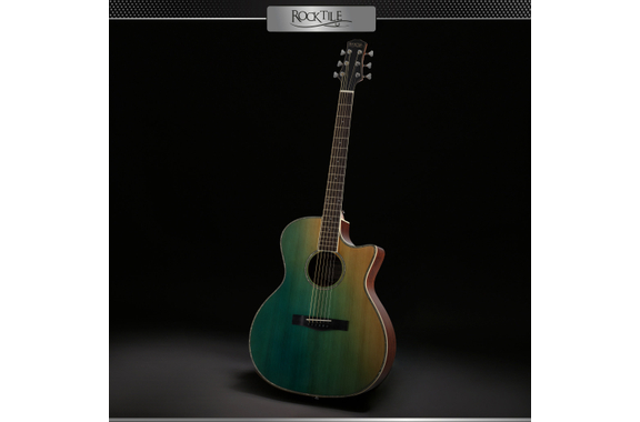 Rocktile WSC-150C-GN/BU Chitarra Western Verde/Blu image 3