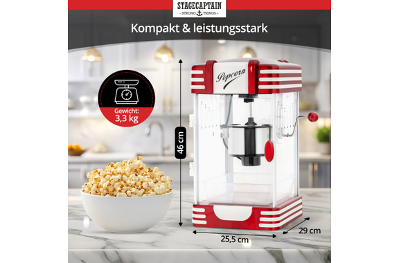 Stagecaptain PCM-300 Popcornmachine image 3